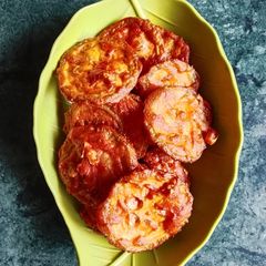 A picture of Teasel Gourd / Spine Gourd Fritters.