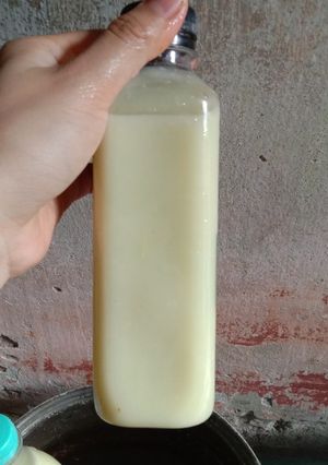 Hình của món Sữa đậu xanh, nước cốt dừa, lá dứa.