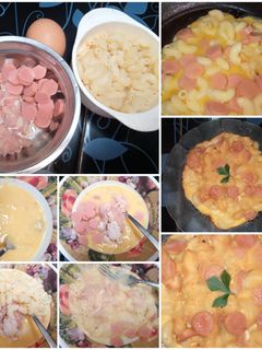 Foto resep Omelette makaroni