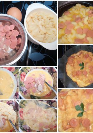Foto resep Omelette makaroni