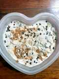 Helado casero de banana split