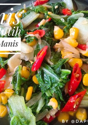 Foto resep Tumis sawi putih jagung manis