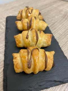 Una foto de Mini croissants de Nutella en airfryer