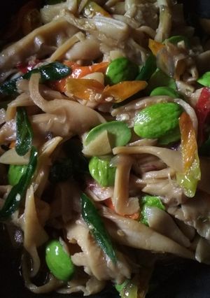 Foto resep Tumis Jamur Petai