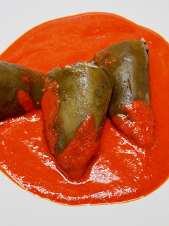 Una foto de Pimientos del piquillo verdes rellenos