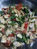 Fajitas de pollo con acelgas