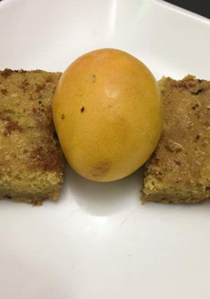 A picture of Mango cake.