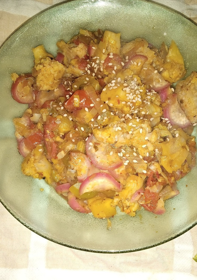 Una foto de Revuelto de verduras súper completo 🥗