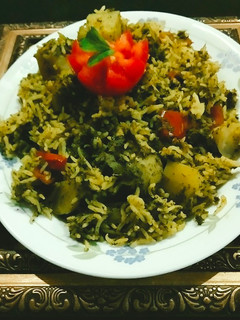 A picture of Methi Pulao.