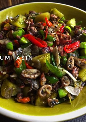Foto resep Tumis cumi asin