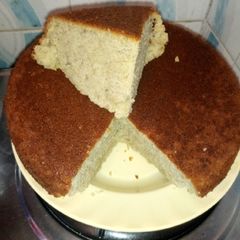 A picture of Home baked banana cake (charcoal jiko baked).