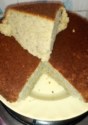 A picture of Home baked banana cake (charcoal jiko baked).