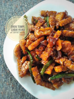 Foto resep Orek Tempe Cabai Hijau