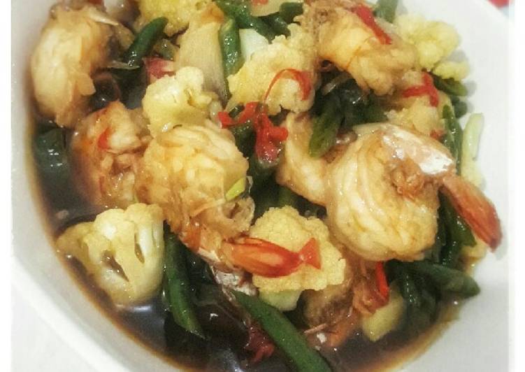 Tumis Udang Kuah Kecap