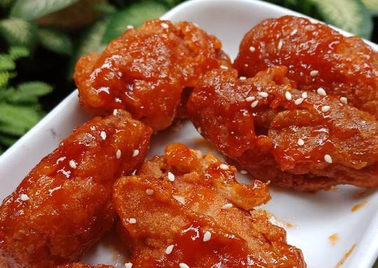 Cara Gampang mengolah Chicken Wing Korean Sauce, Bisa Manjain Lidah