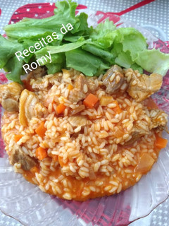 Foto de Arroz com Rojões de Porco