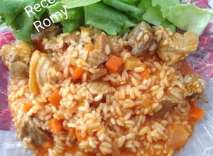 Foto de Arroz com Rojões de Porco