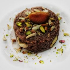 A picture of Sapota Halwa.