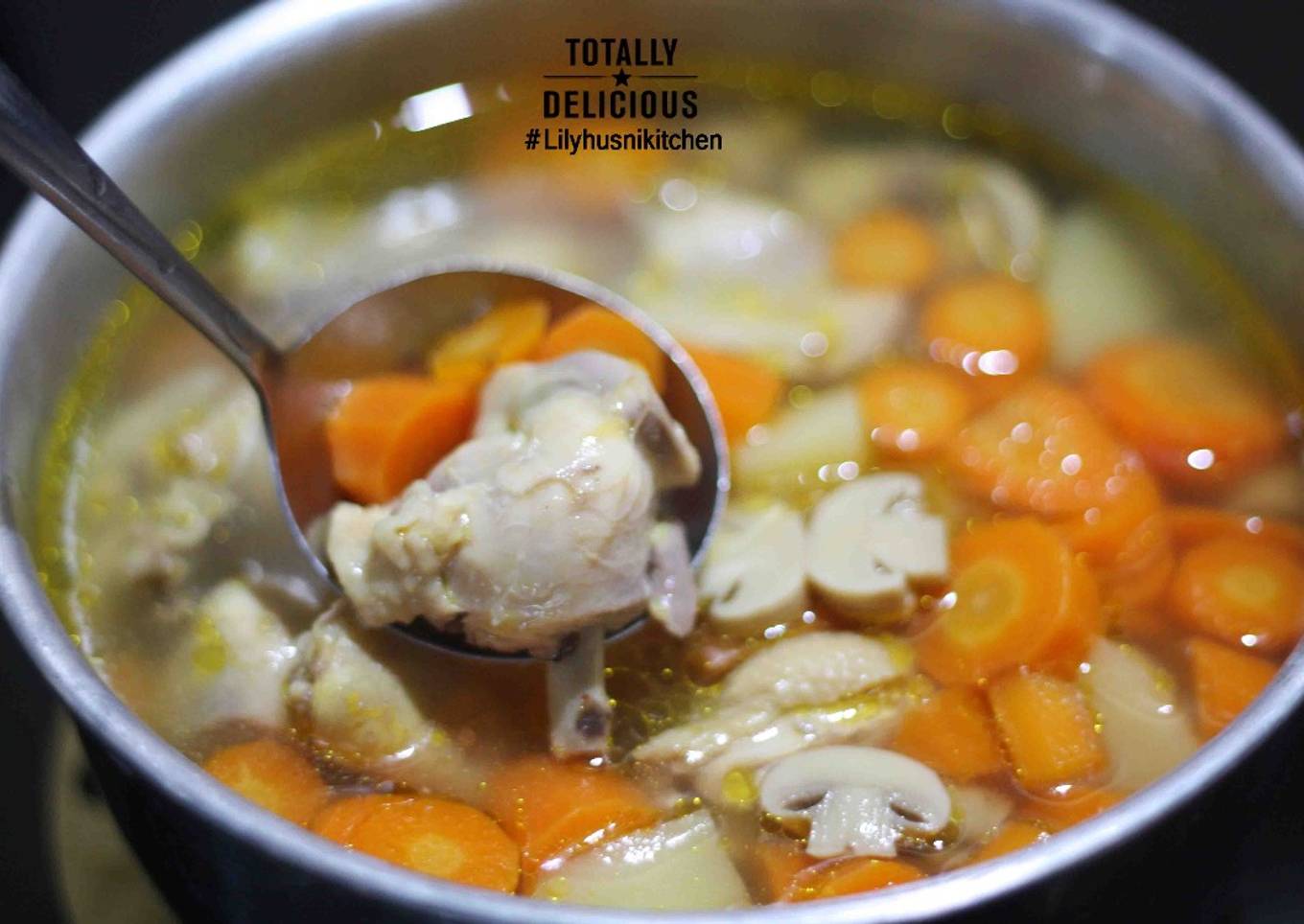 Resep Sop ayam jamur yang Enak Banget