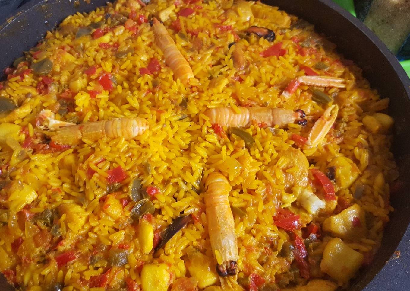 Paella al estilo