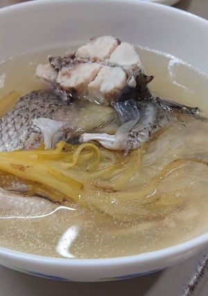 曇花魚湯 的食譜成品照片