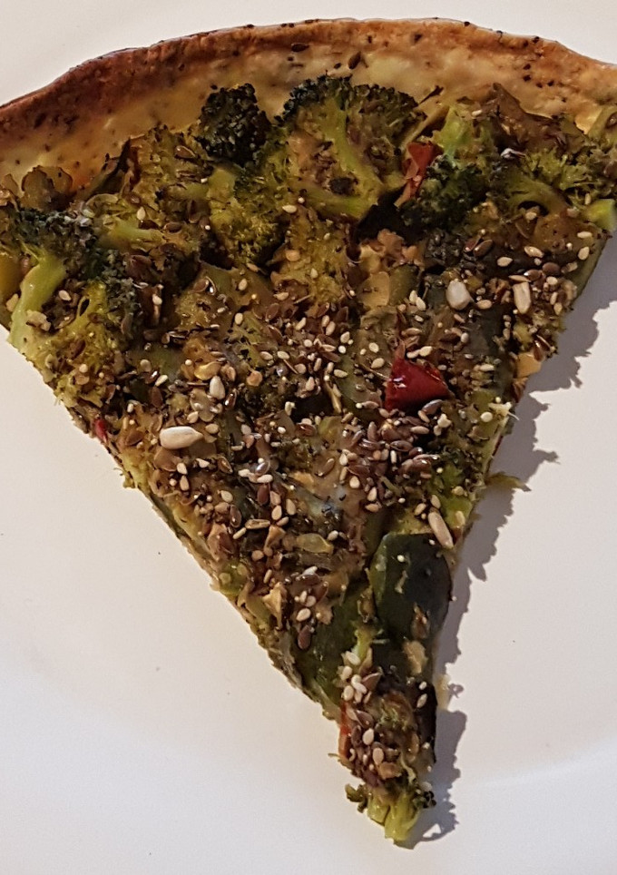 Una foto de Tarta Wok de verdura semillada (sin huevo)