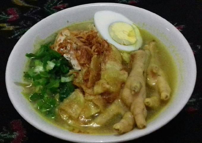 Soto ayam ceker