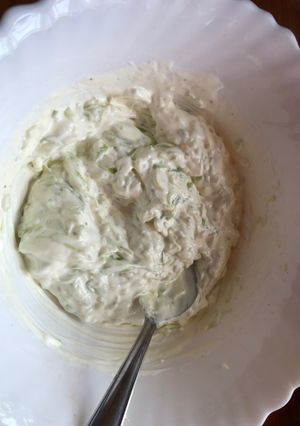 Cukkini tzatziki recept fotója