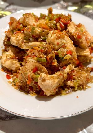 Foto resep Oseng ayam bumbu seblak