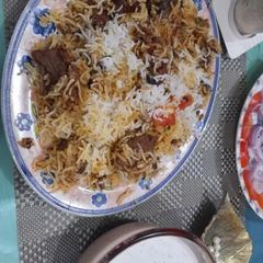 Beef biryani A picture of Beef biryani.