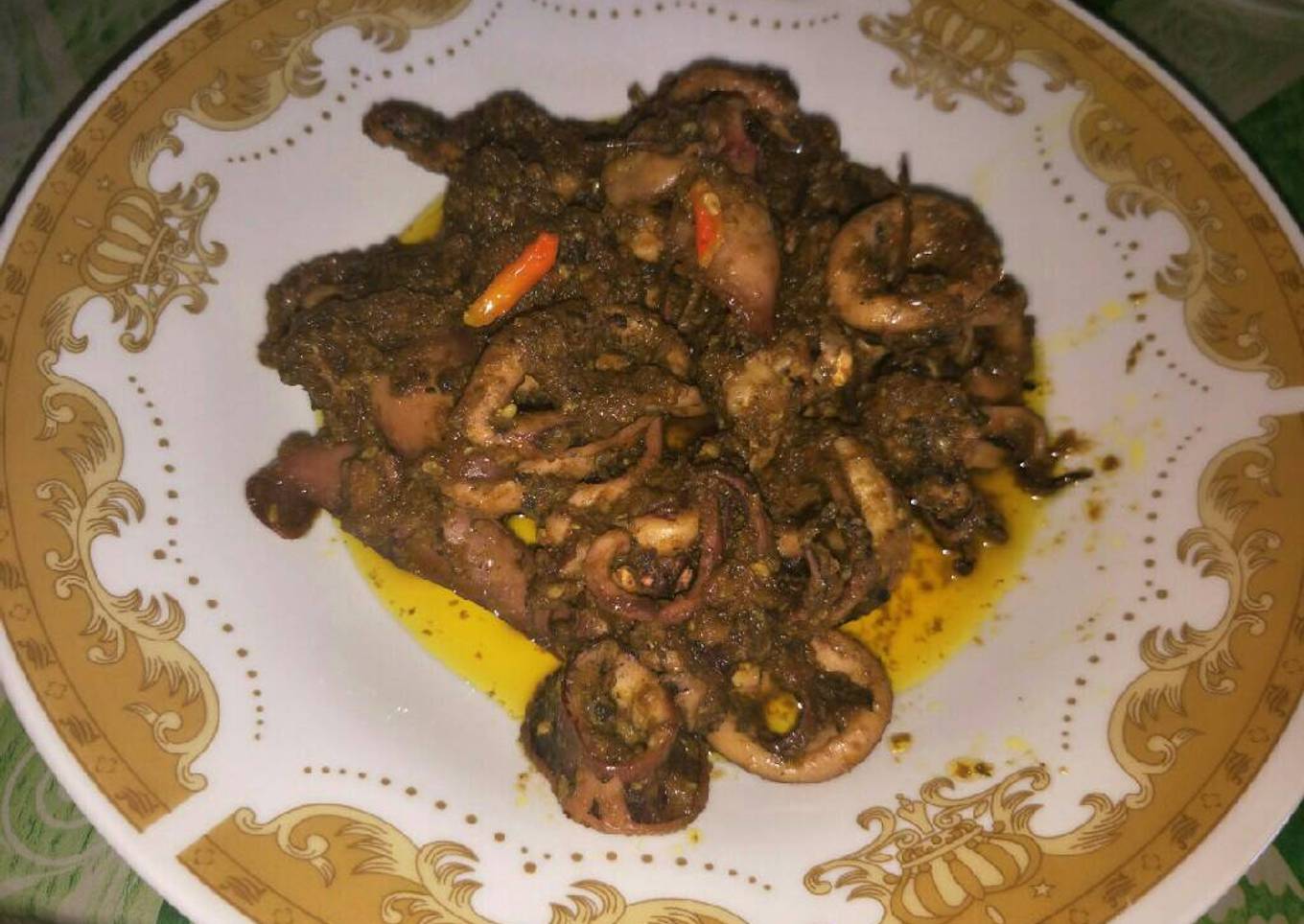 Resep Cumi bakar rica rica, Bikin Ngiler