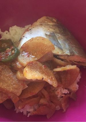 Hình của món Cá kho cay.