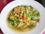 Tumis sawi putih