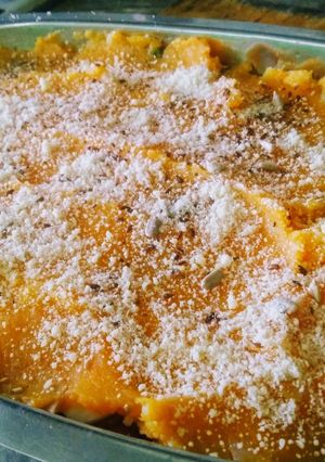 Una foto de Pastel de calabaza (opción vegetariana)