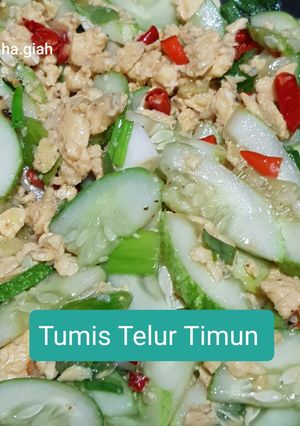 Foto resep Tumis Telur Timun