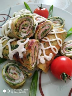 Spenótos tojástekercs recept fotója