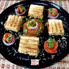 A picture of Mumbai Pavbhaji Grilled Sandwich.