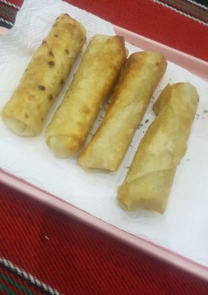 صورة لوصفة رولات بحشوه دجاج