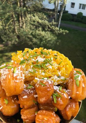 عکسی از دستور زولبيا و باميه 😍😍😍