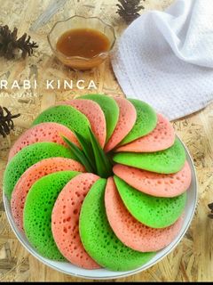 Foto resep Serabi kinca Dua Warna