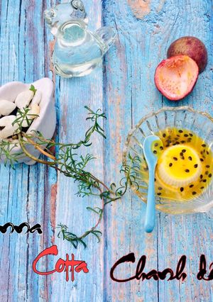 Hình của món Panna Cotta Chanh Dây.