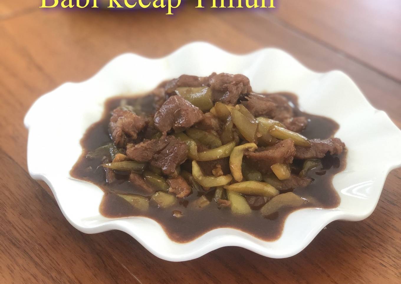 Babi kecap timun