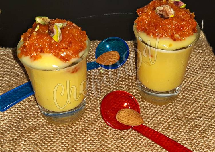 Carrot Custard Shots