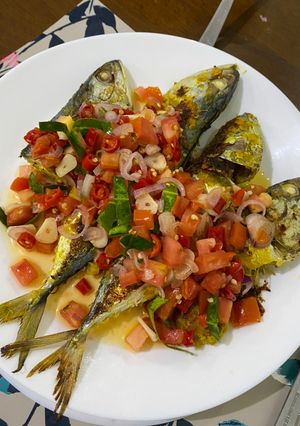 Foto resep Ikan Kembung Bakar Sambal Matah