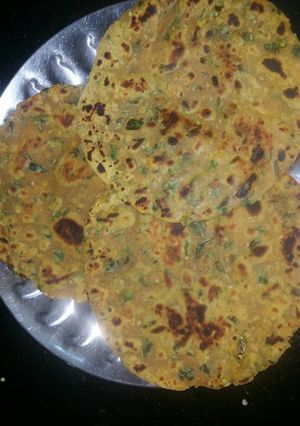 A picture of Methi Theplas.