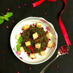 A picture of Palak Methi Paneer Stir Fry.