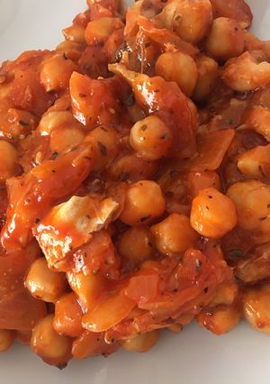 Una foto de Garbanzos con bacalao