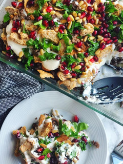 صورة لوصفة فتة الباذنجان