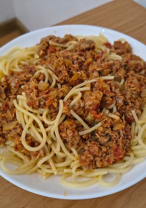 O poză a rețetei Spaghete cu ton și sos de roșii✨.