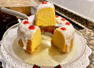 Foto principal de Pastel con Corn Flakes y coco. (Cake with Corn Flakes and coconut)